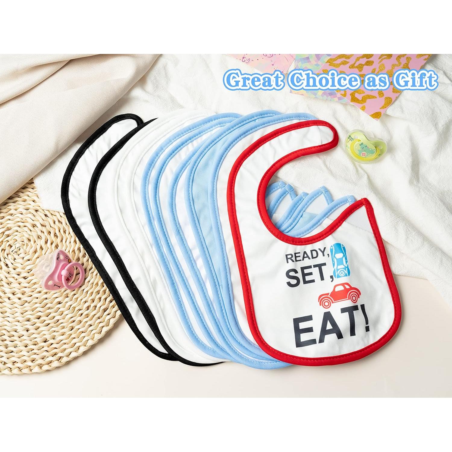 Baberos Impermeables para Bebés BWkoss - 10 Piezas Unisex