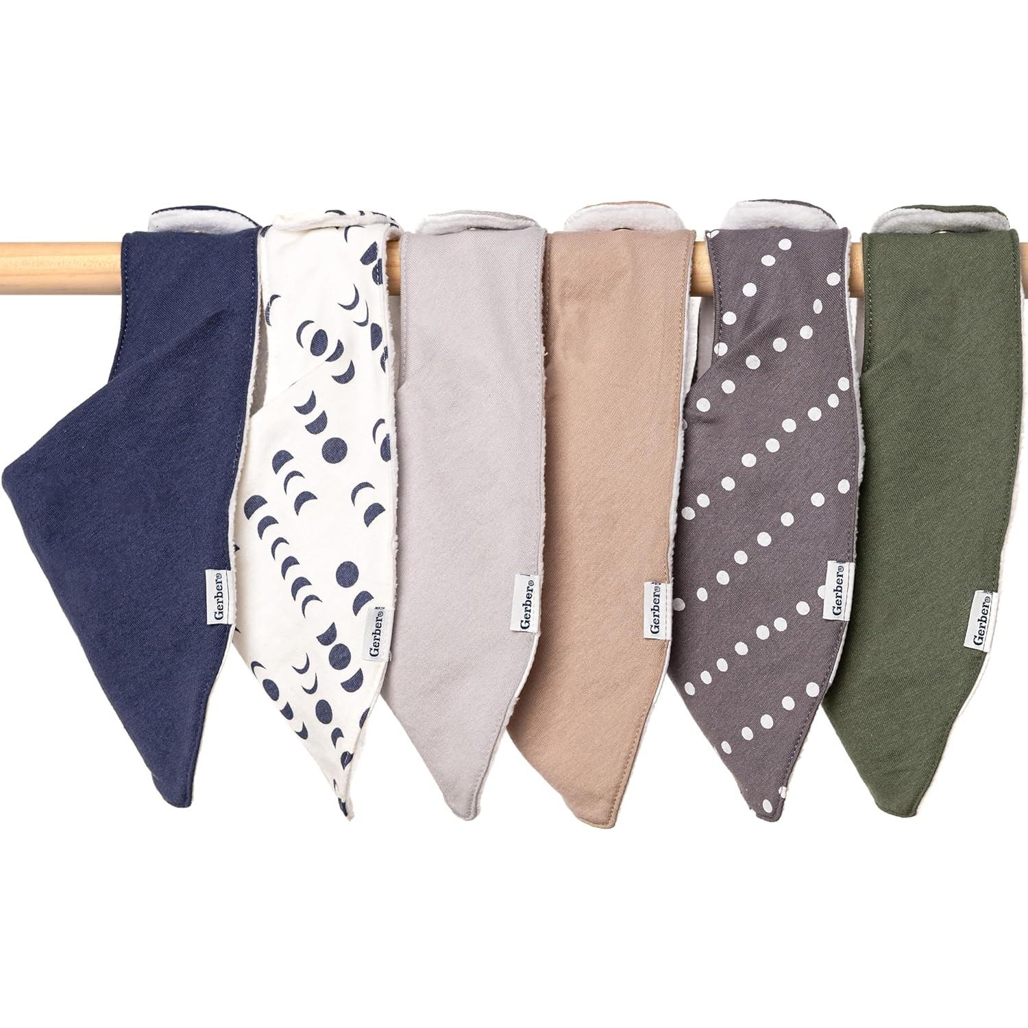 Baberos Bandana Unisex Gerber - 10 Piezas Multicolor