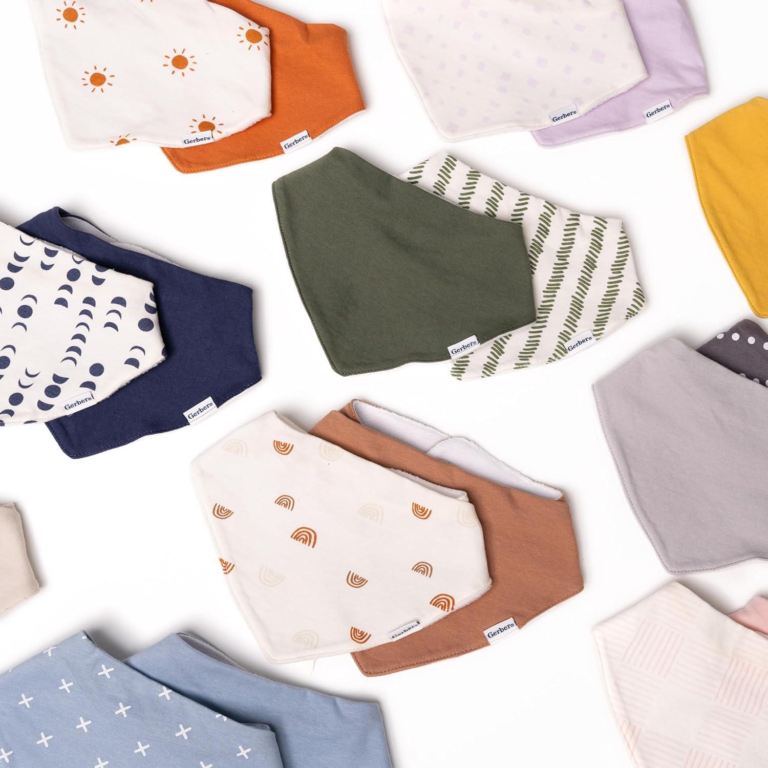 Baberos Bandana Unisex Gerber - 10 Piezas Multicolor