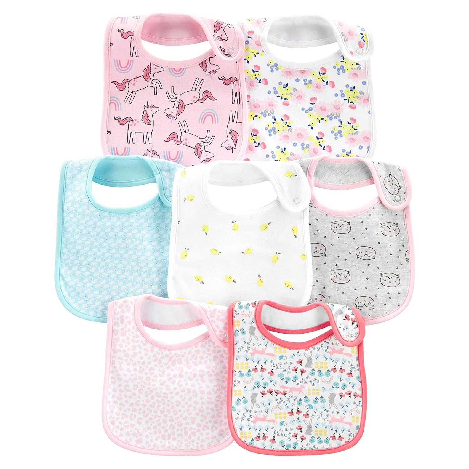 Baberos de Dentición Unisex Simple Joys de Carter's - 7 Paquetes