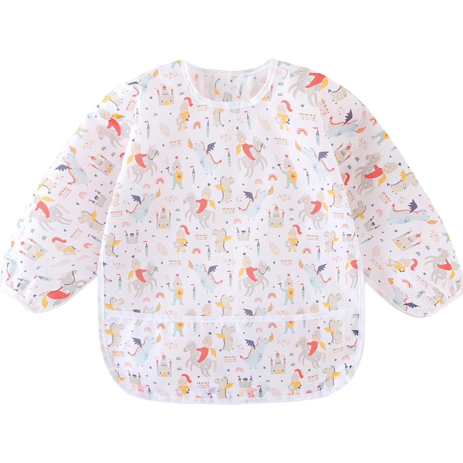 Baberos Impermeables de Manga Larga HaimoBurg - Paquete de 5