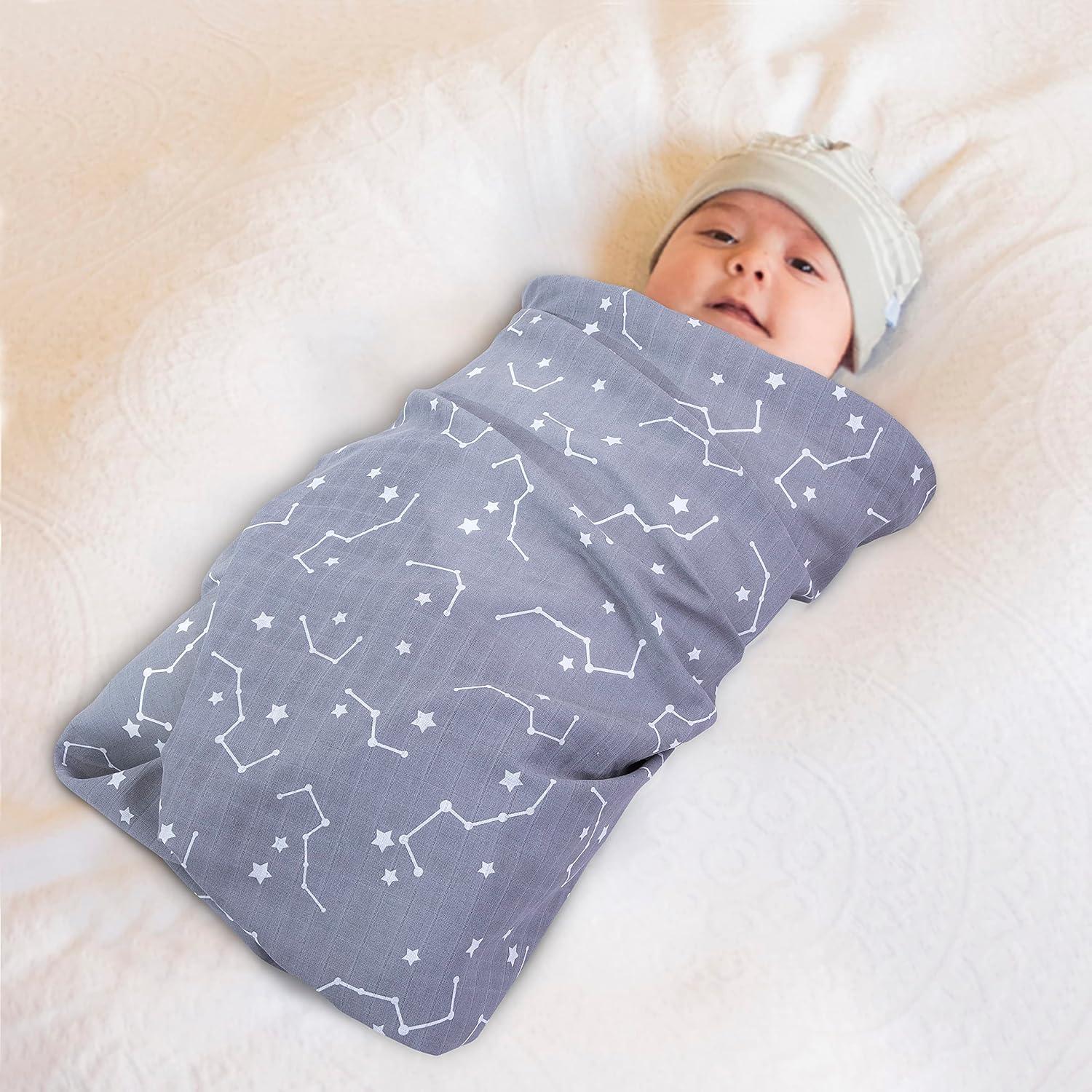 Mantas de Muselina Little Grape Land 120x120cm 3 Paquete Algodón