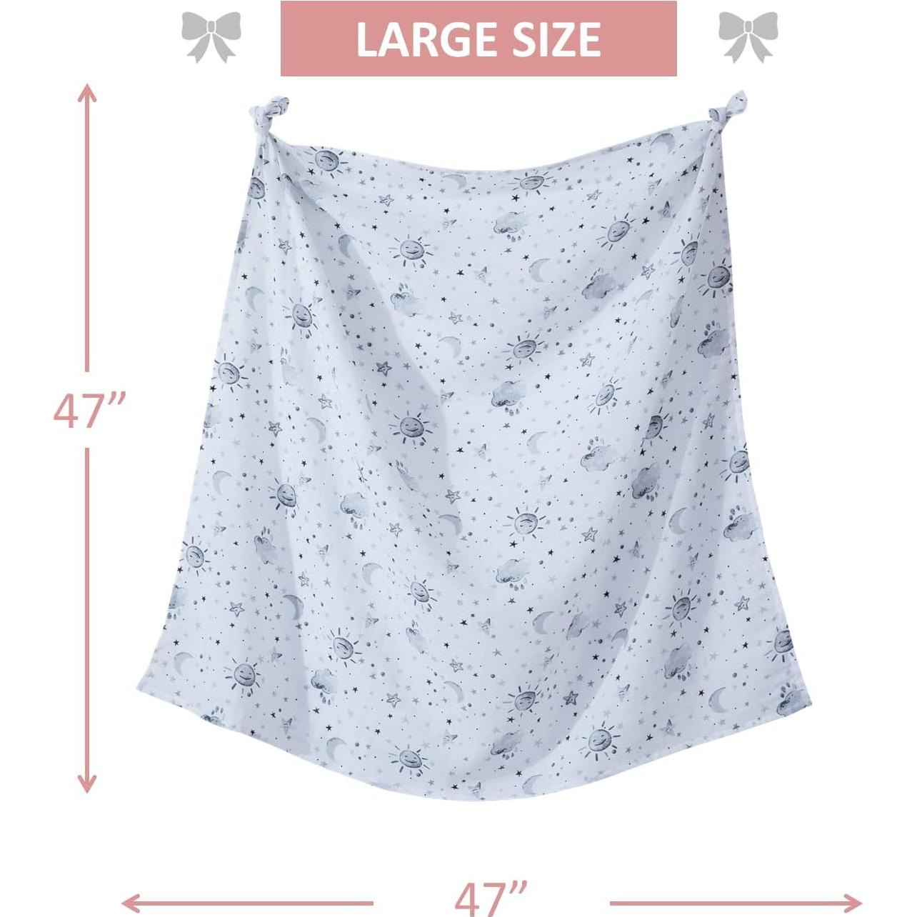 Mantas de Muselina Little Grape Land 120x120cm 3 Paquete Algodón