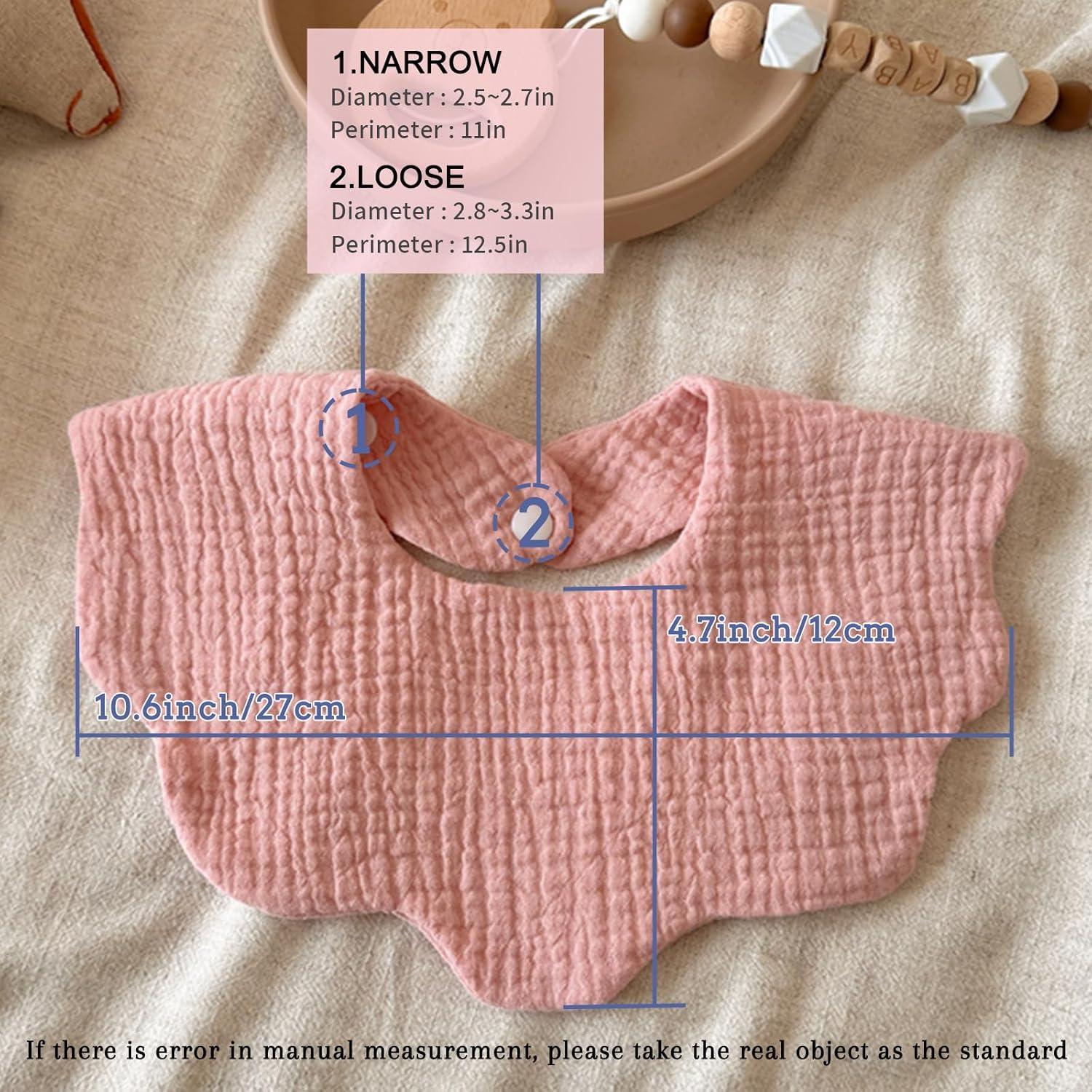 Baberos de Muselina 100% Algodón EllieHouse 10 Pack Bebé