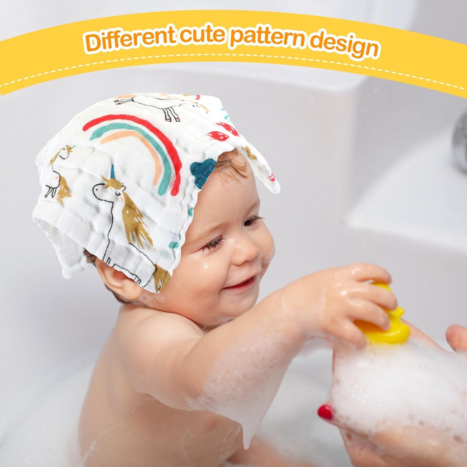 50 Pañales de Algodón Muselina VitalCozy 25x25 cm Multicolor