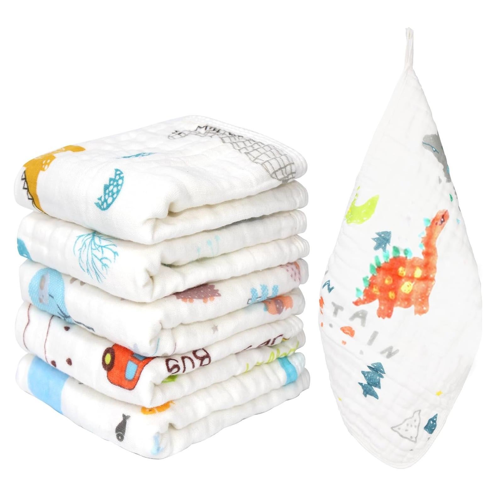 Paños de eructo 100% algodón THSAM 50.8x25.4 cm 6 unidades