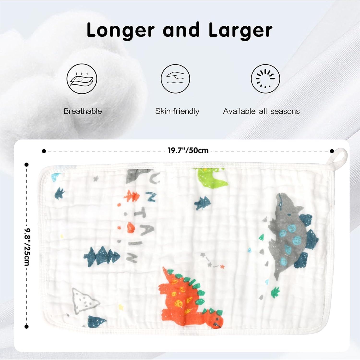 Paños de eructo 100% algodón THSAM 50.8x25.4 cm 6 unidades