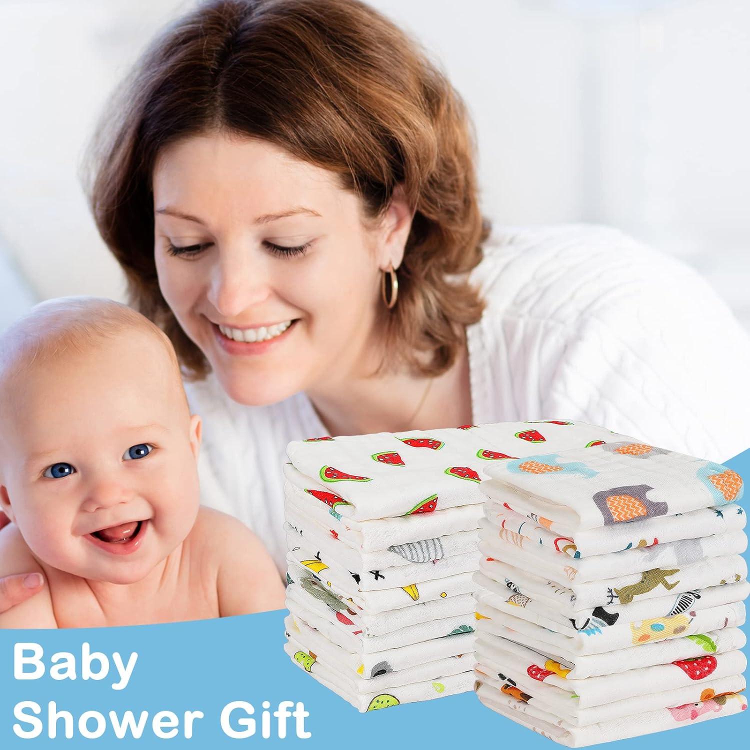 Paquete de 20 Paños de Muselina Kenning para Bebés 25.4x50.8 cm