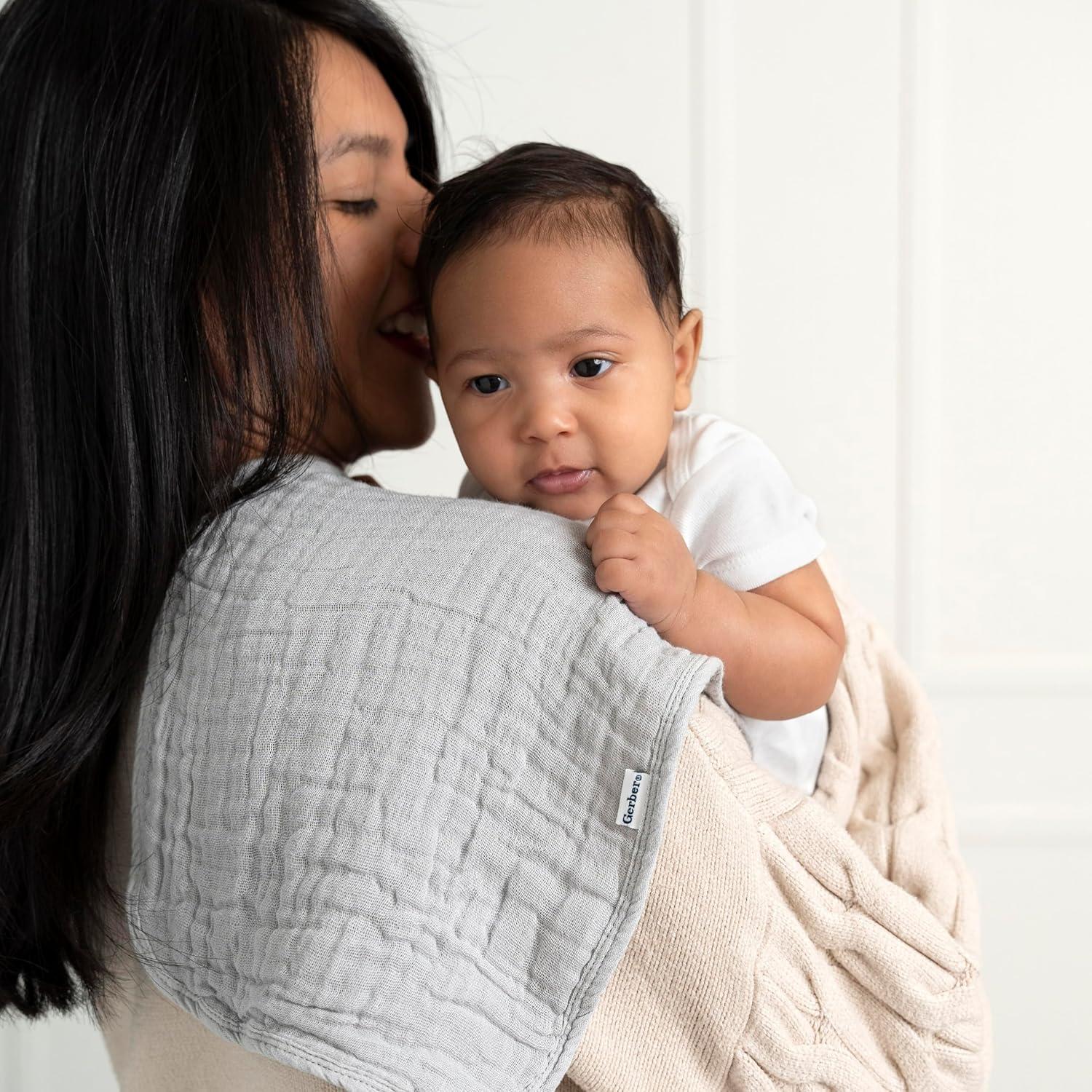 Paños para Eructar Bebé Gerber 6 Piezas Muselina Algodón