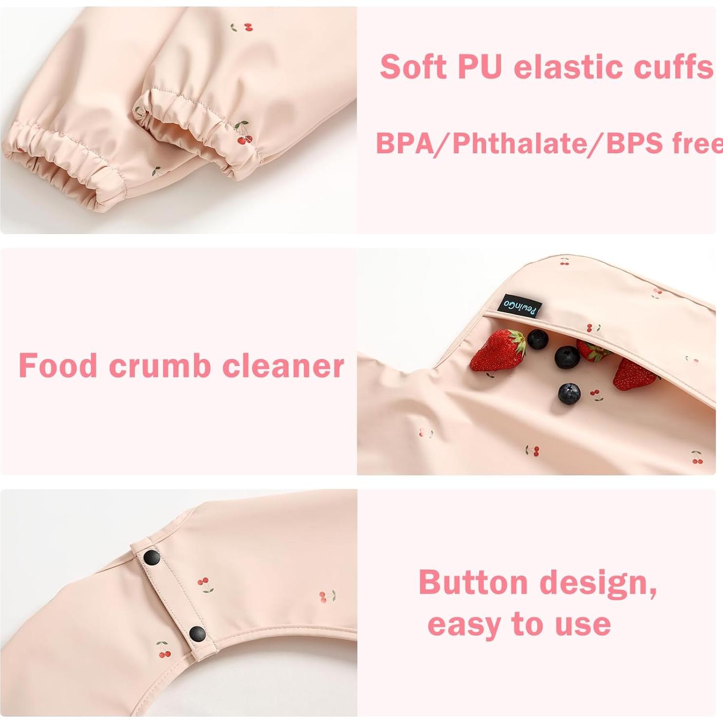 Babero para Bebé WeBaby Rosa Ajustable y Lavable 0.10 kg