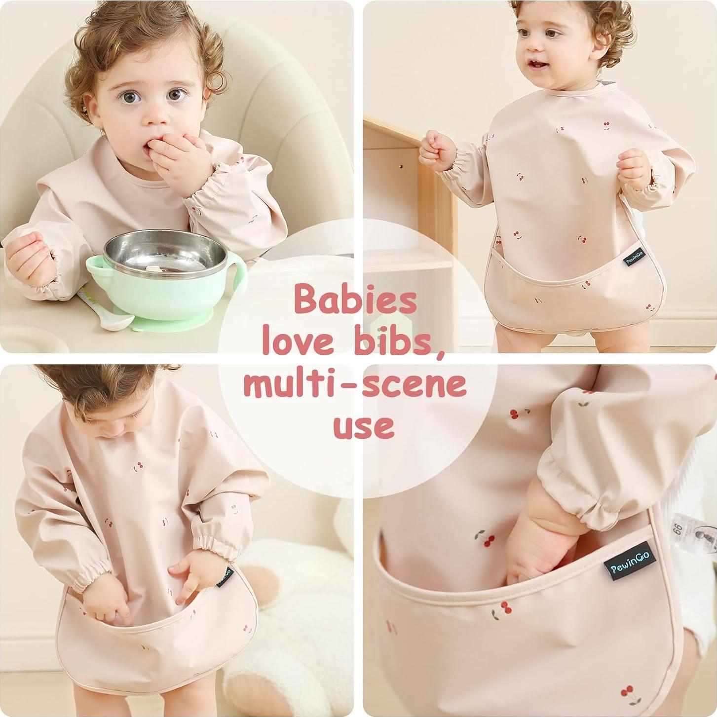 Babero para Bebé WeBaby Rosa Ajustable y Lavable 0.10 kg