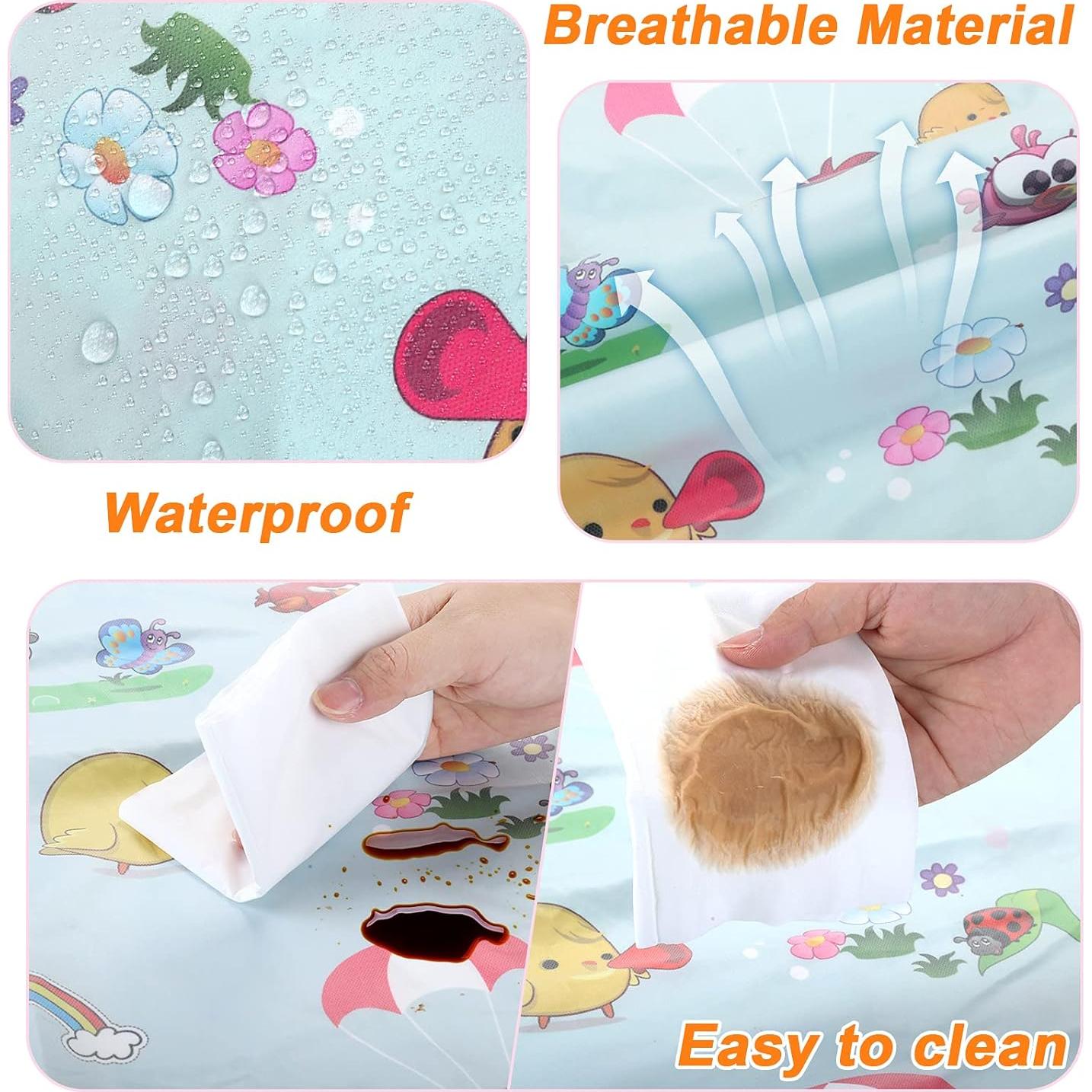 Bib de destete PewinGo gris impermeable para silla alta