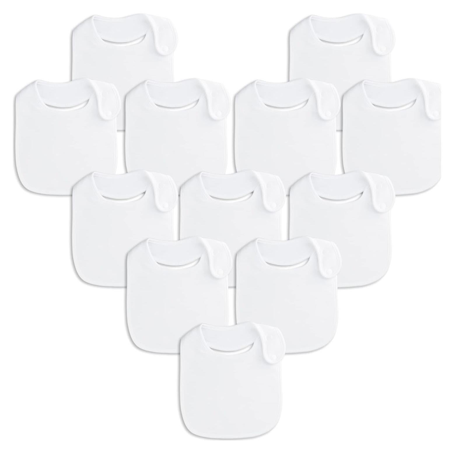 Conjunto de 12 Baberos de Banda Algodón Orgánico Benoxine