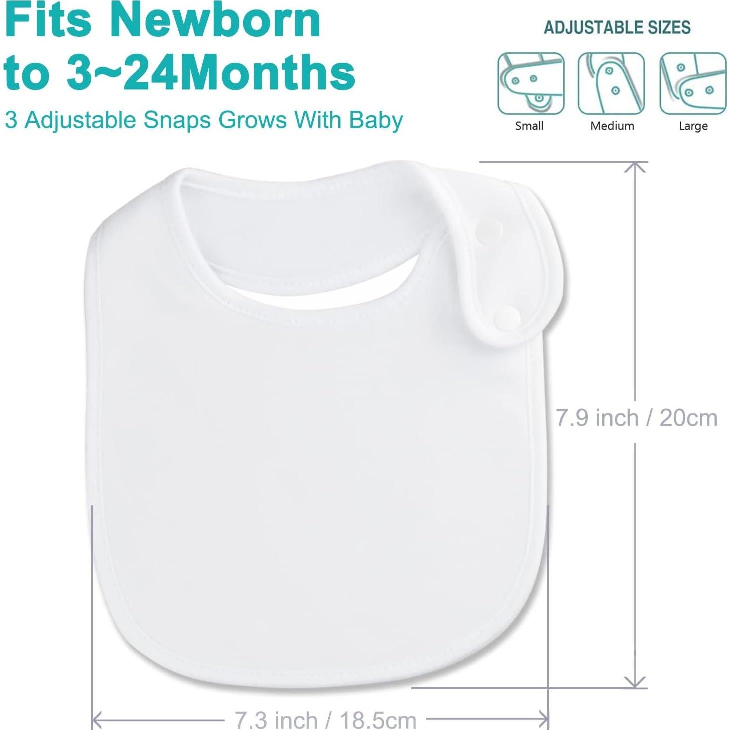 Conjunto de 12 Baberos de Banda Algodón Orgánico Benoxine