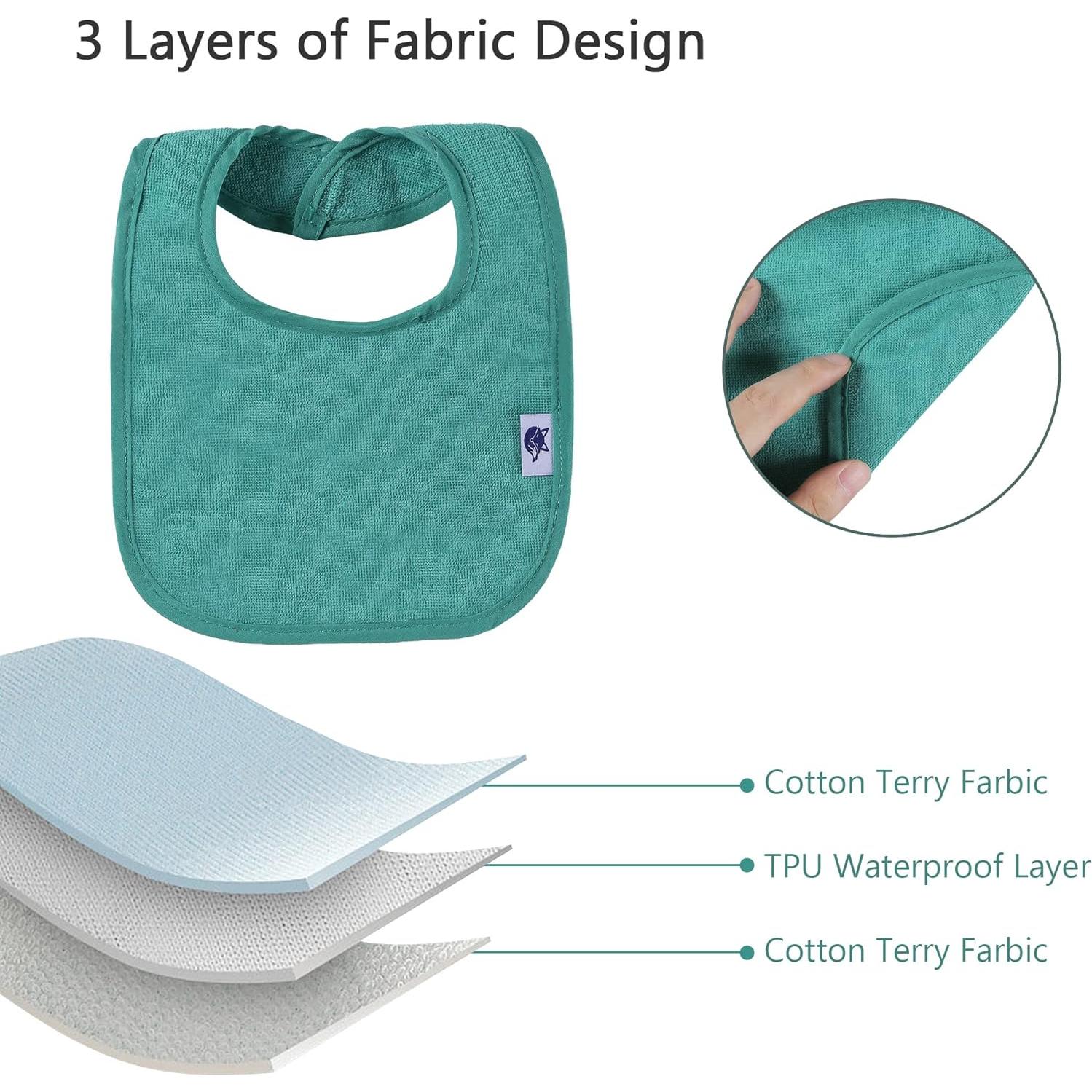 Baberos Impermeables SPINFOX para Bebés Unisex - 10 Unidades