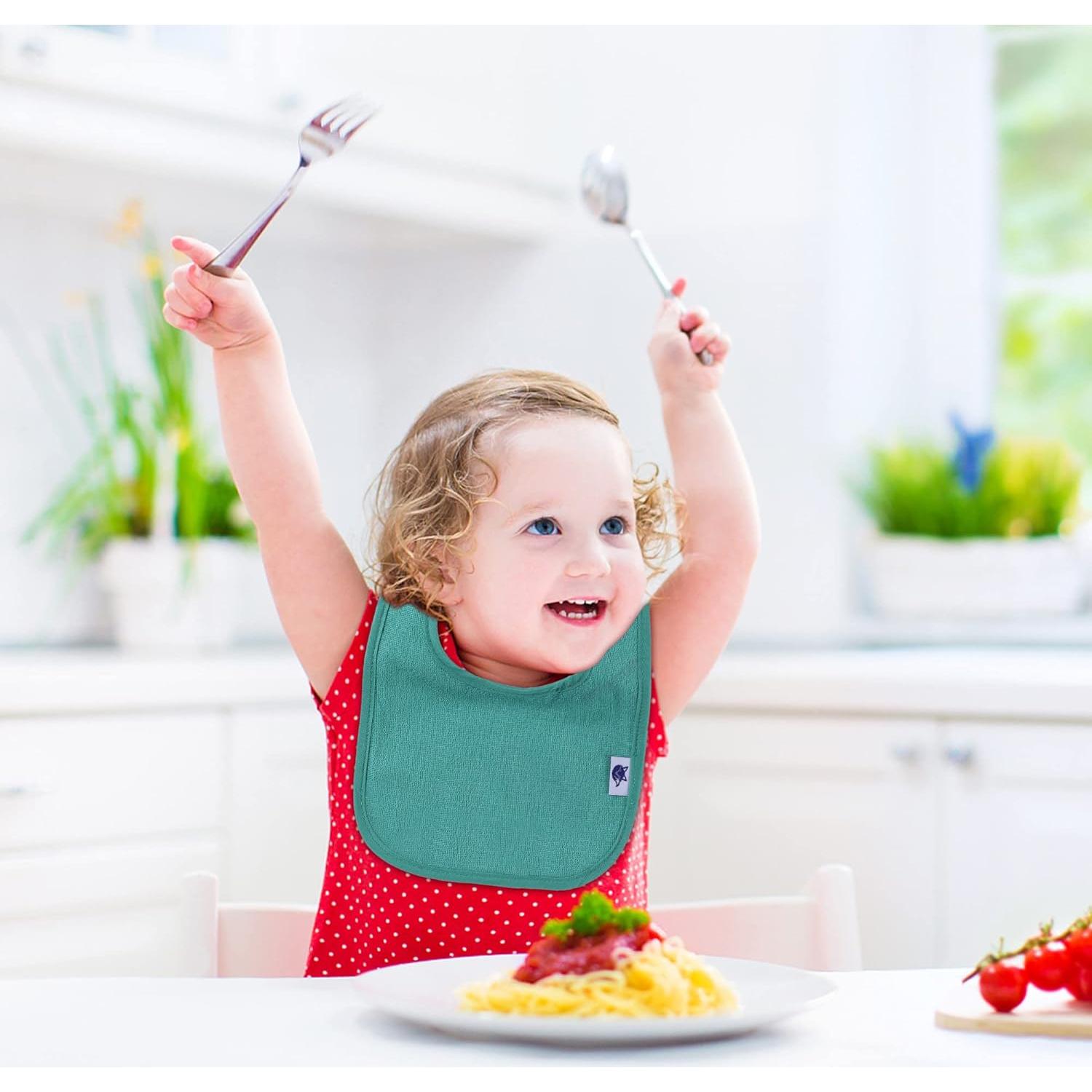 Baberos Impermeables SPINFOX para Bebés Unisex - 10 Unidades