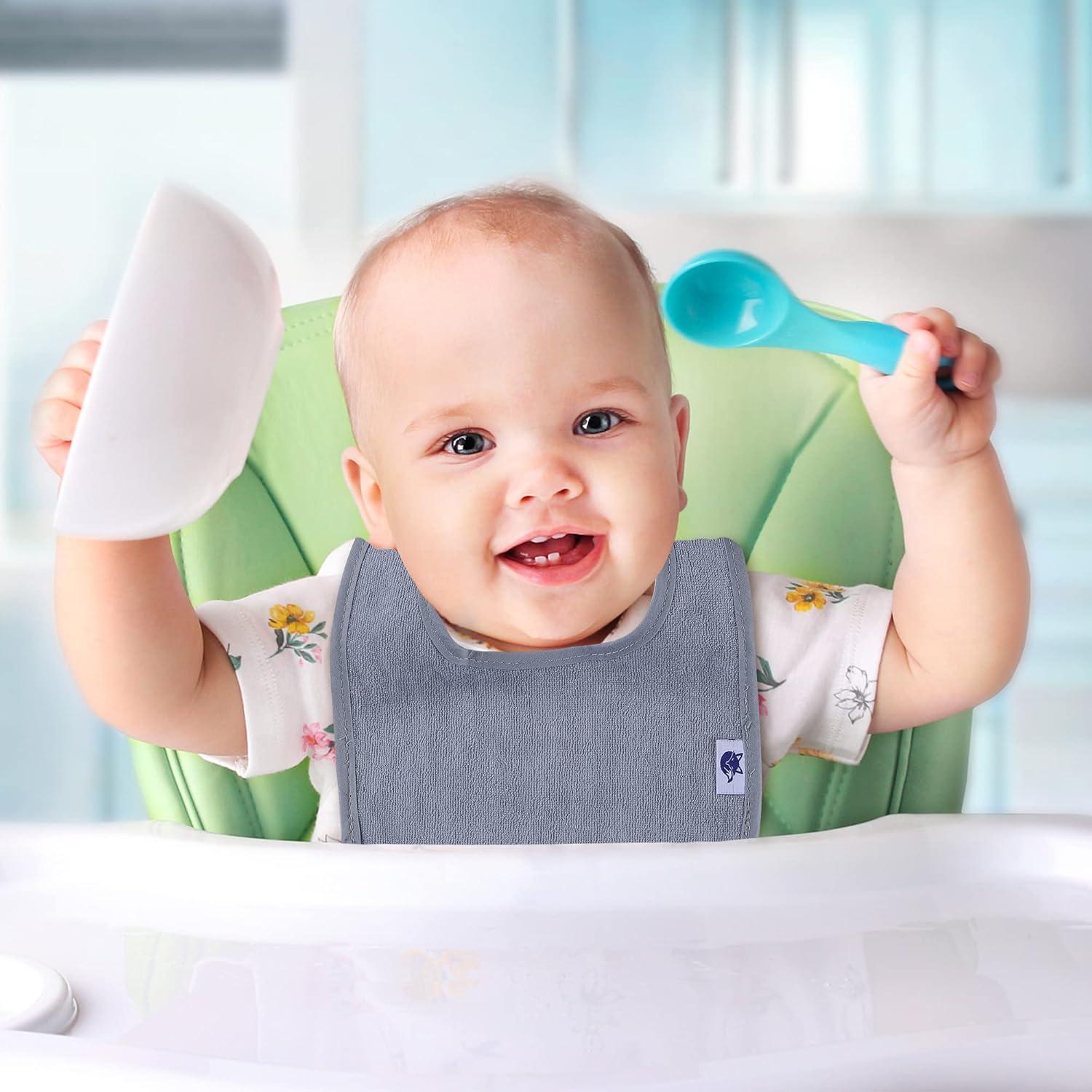 Baberos Impermeables SPINFOX para Bebés Unisex - 10 Unidades