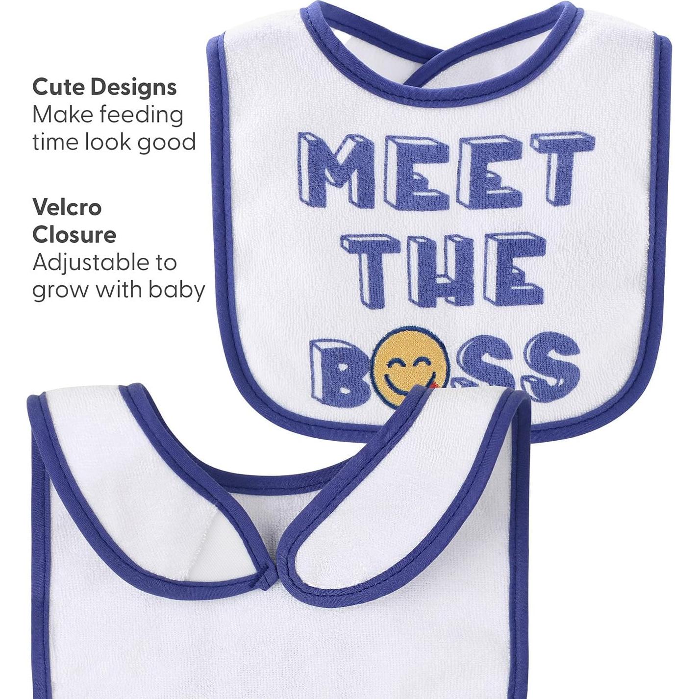 Conjunto de 10 Baberos de Terry The Peanutshell - 100% Algodón