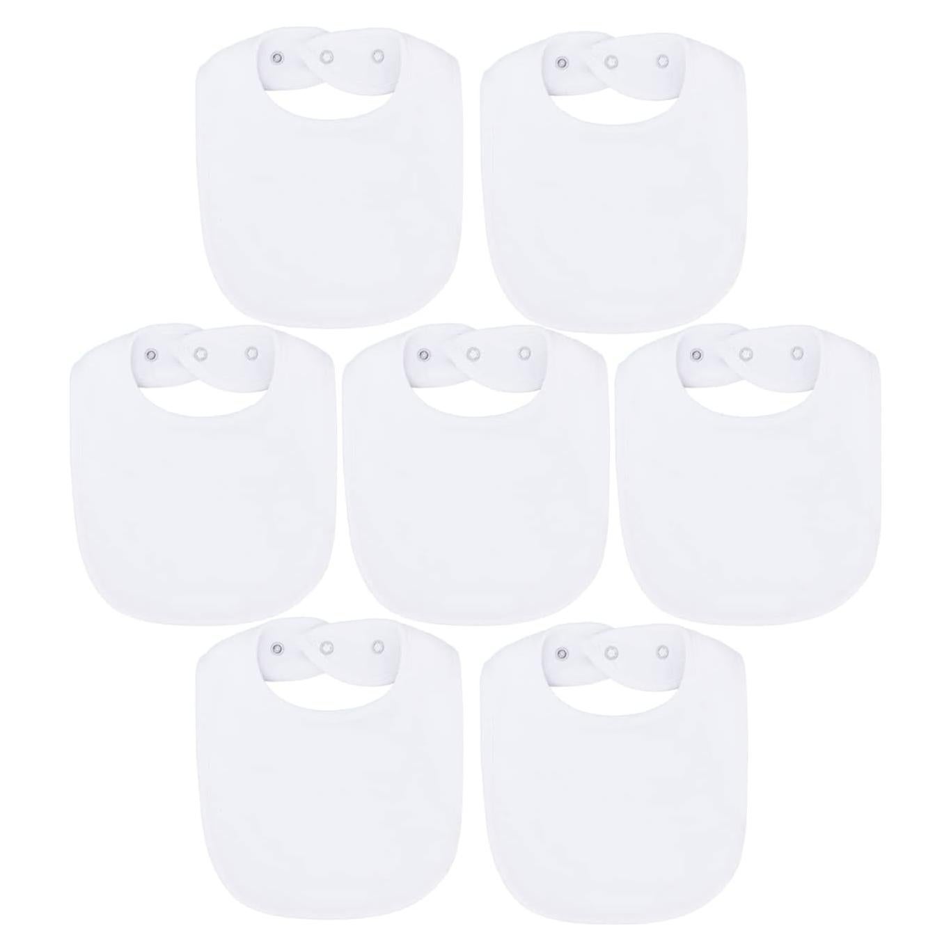 Baberos de tela impermeables Maiwa 7 unidades para bebés