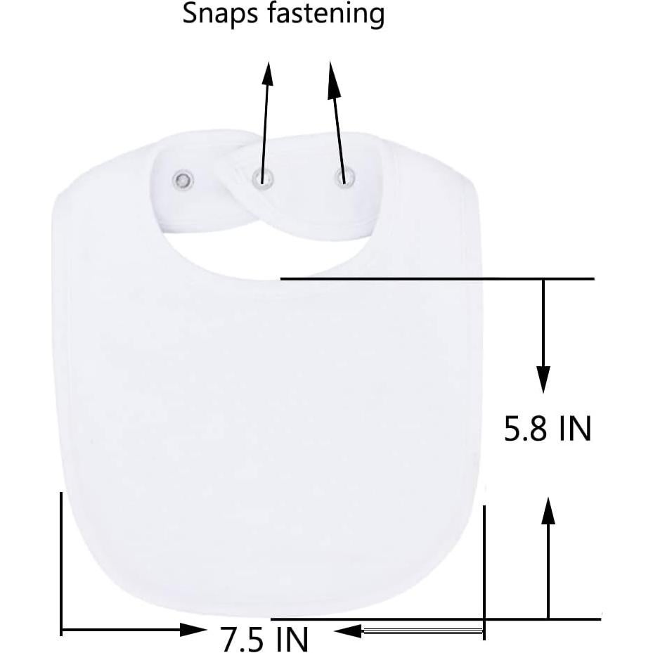Baberos de tela impermeables Maiwa 7 unidades para bebés