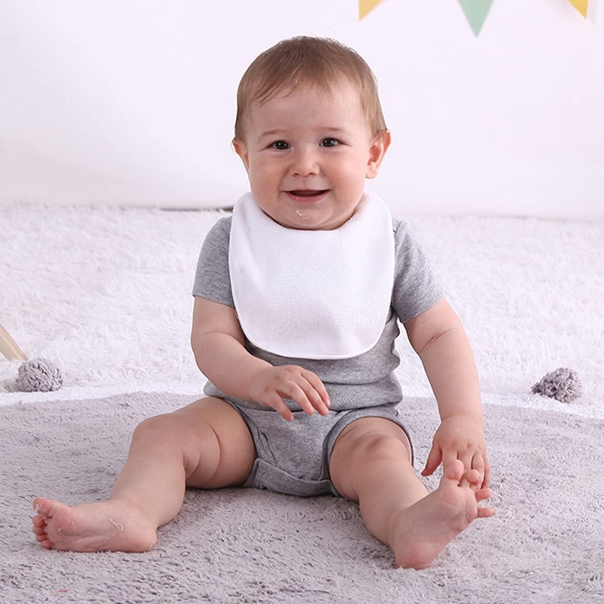 Baberos de tela impermeables Maiwa 7 unidades para bebés