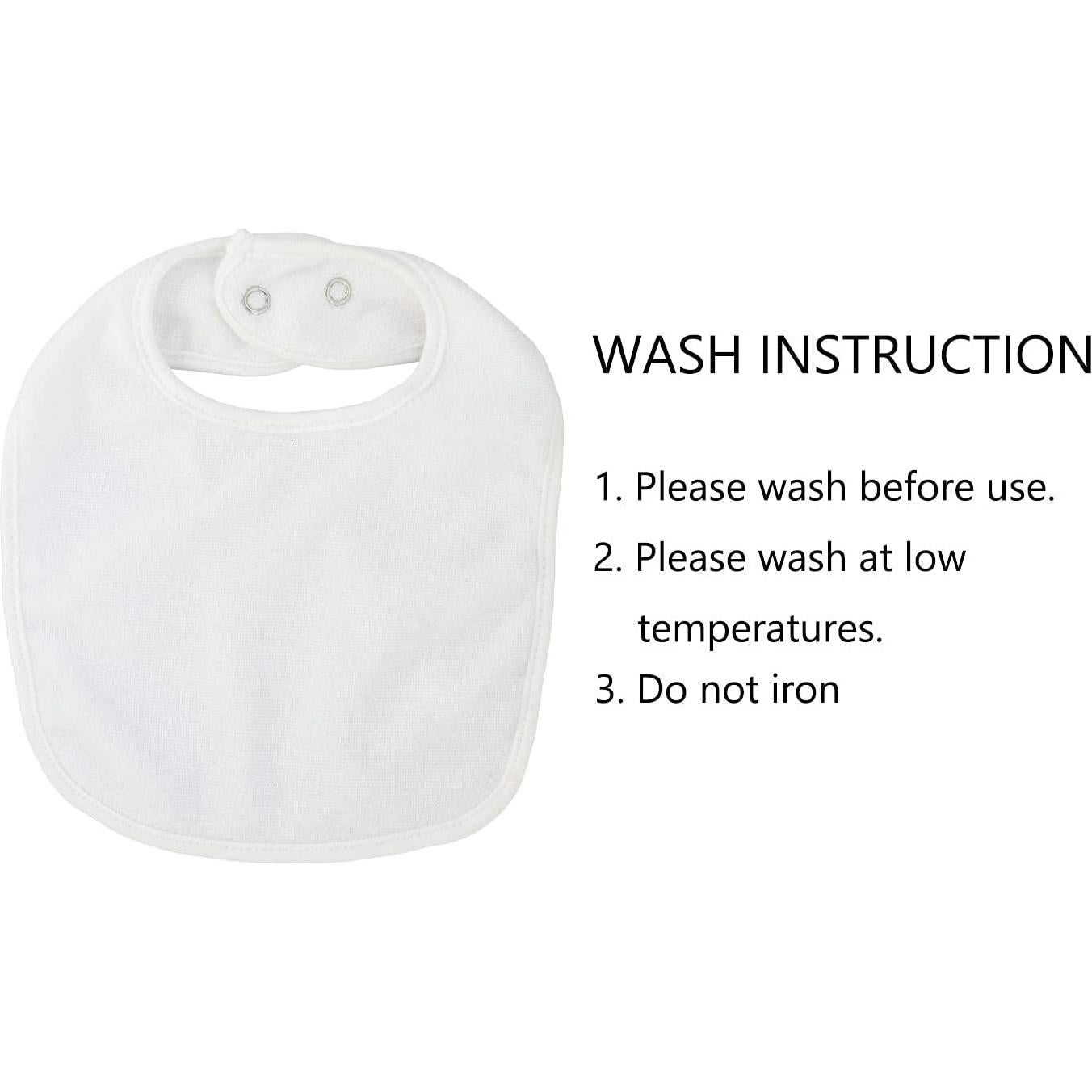 Baberos de tela impermeables Maiwa 7 unidades para bebés