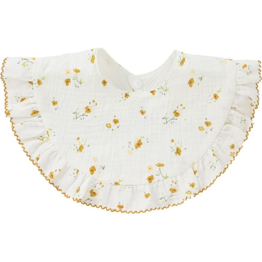 4 Baberos de Muselina Unisex Algodón para Bebés 0-36 Meses