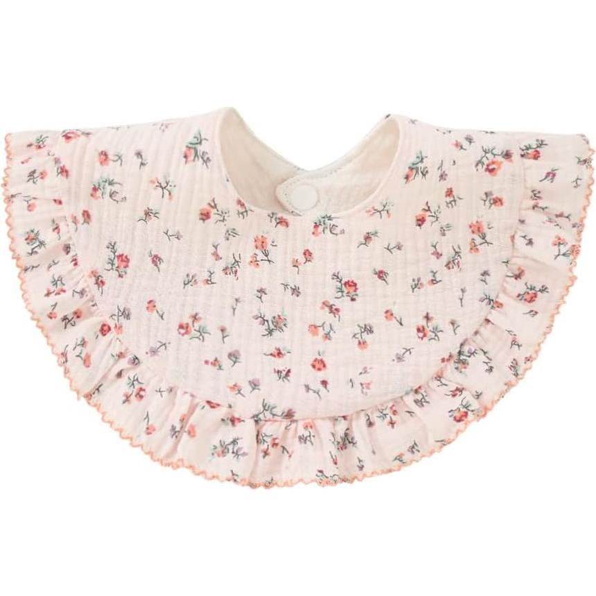 4 Baberos de Muselina Unisex Algodón para Bebés 0-36 Meses