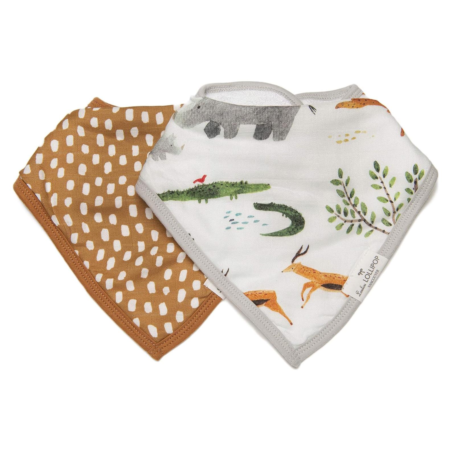 Conjunto de Baberos de Muselina Loulou Lollipop 2 Piezas