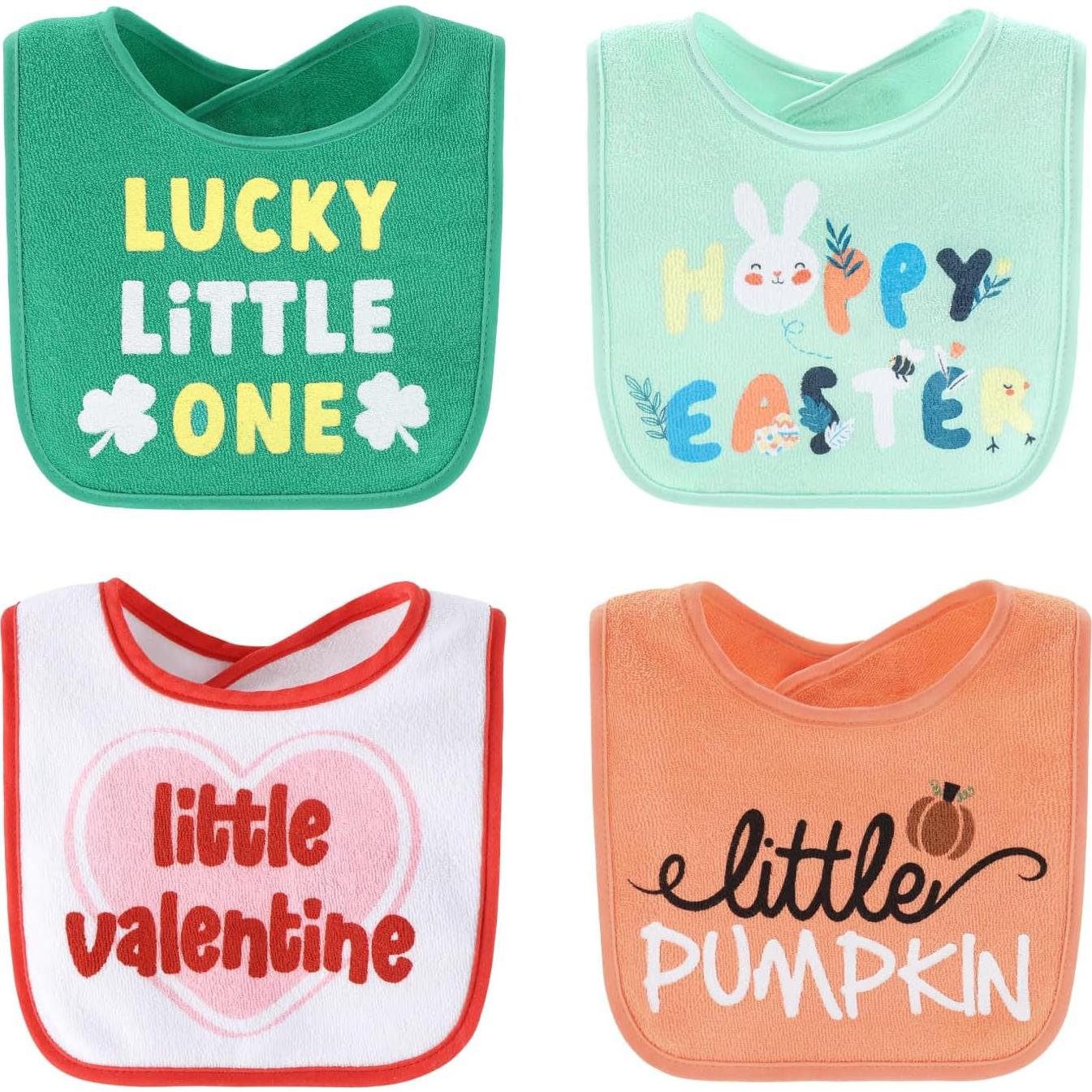 Conjunto de 10 Baberos de Toalla The Peanutshell - 100% Algodón