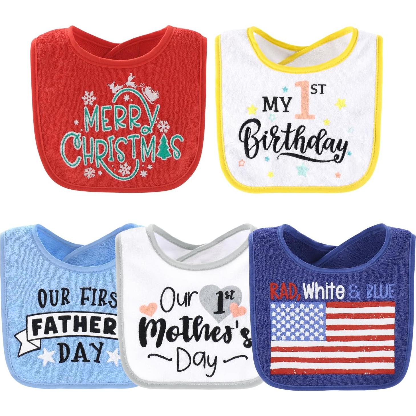 Conjunto de 10 Baberos de Toalla The Peanutshell - 100% Algodón