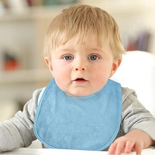 Set de 8 Baberos de Algodón Impermeables Vicloon para Bebés