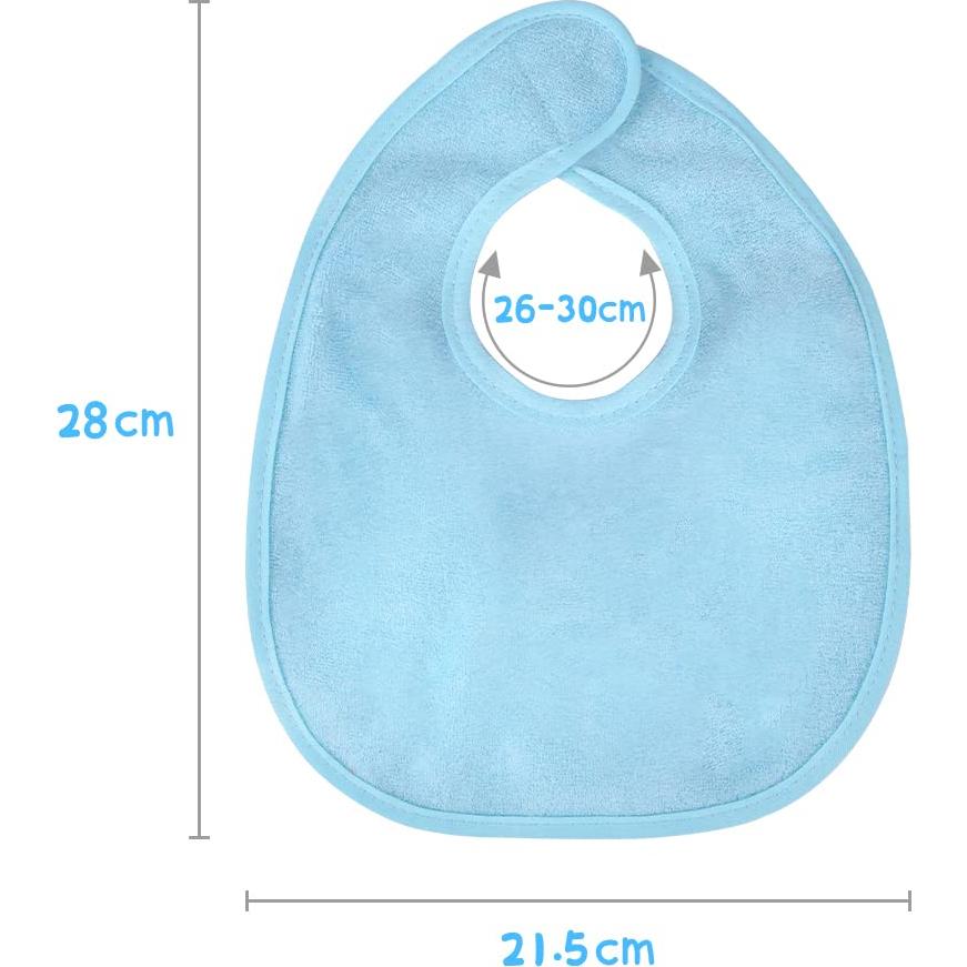 Set de 8 Baberos de Algodón Impermeables Vicloon para Bebés