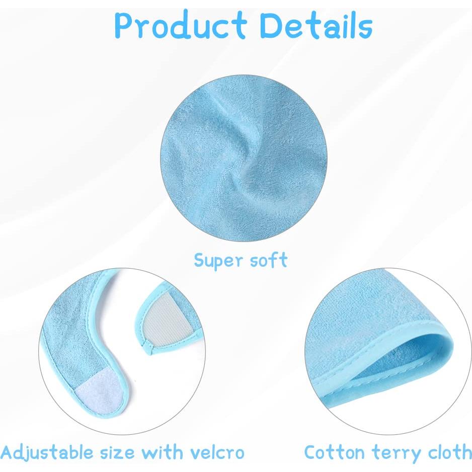 Set de 8 Baberos de Algodón Impermeables Vicloon para Bebés