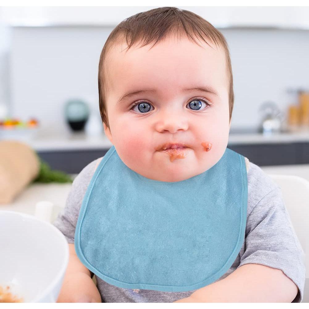 Set de 8 Baberos de Algodón Impermeables Vicloon para Bebés