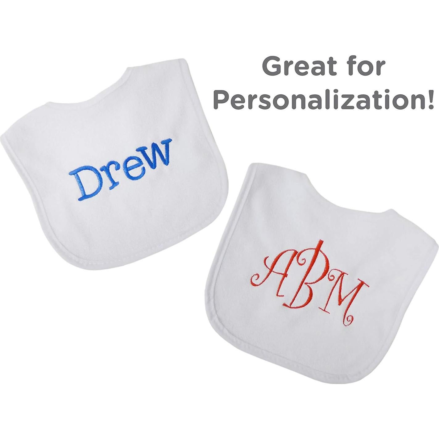 Juego de 10 Baberos de Felpa Neat Solutions - Blanco Unisex