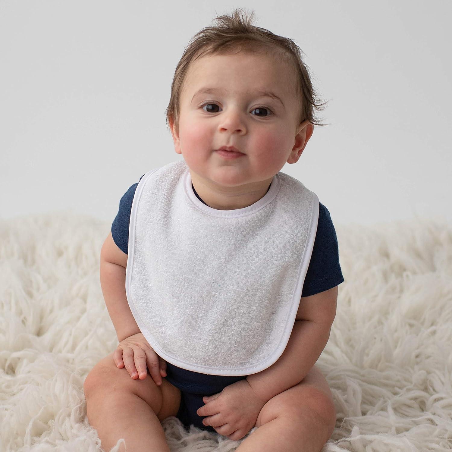 Juego de 10 Baberos de Felpa Neat Solutions - Blanco Unisex