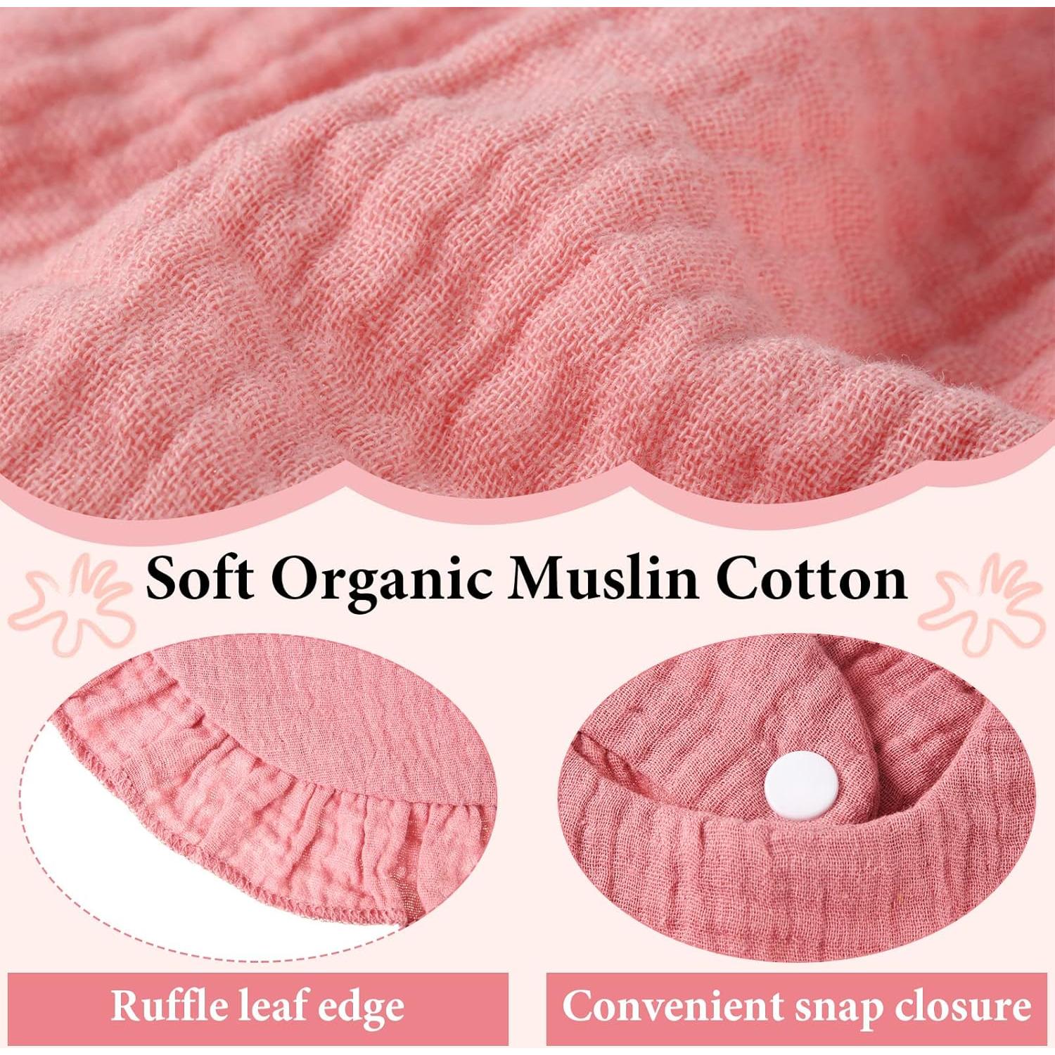 Baberos de Muselina 18 Pcs Kenning para Bebés Algodón Absorbente