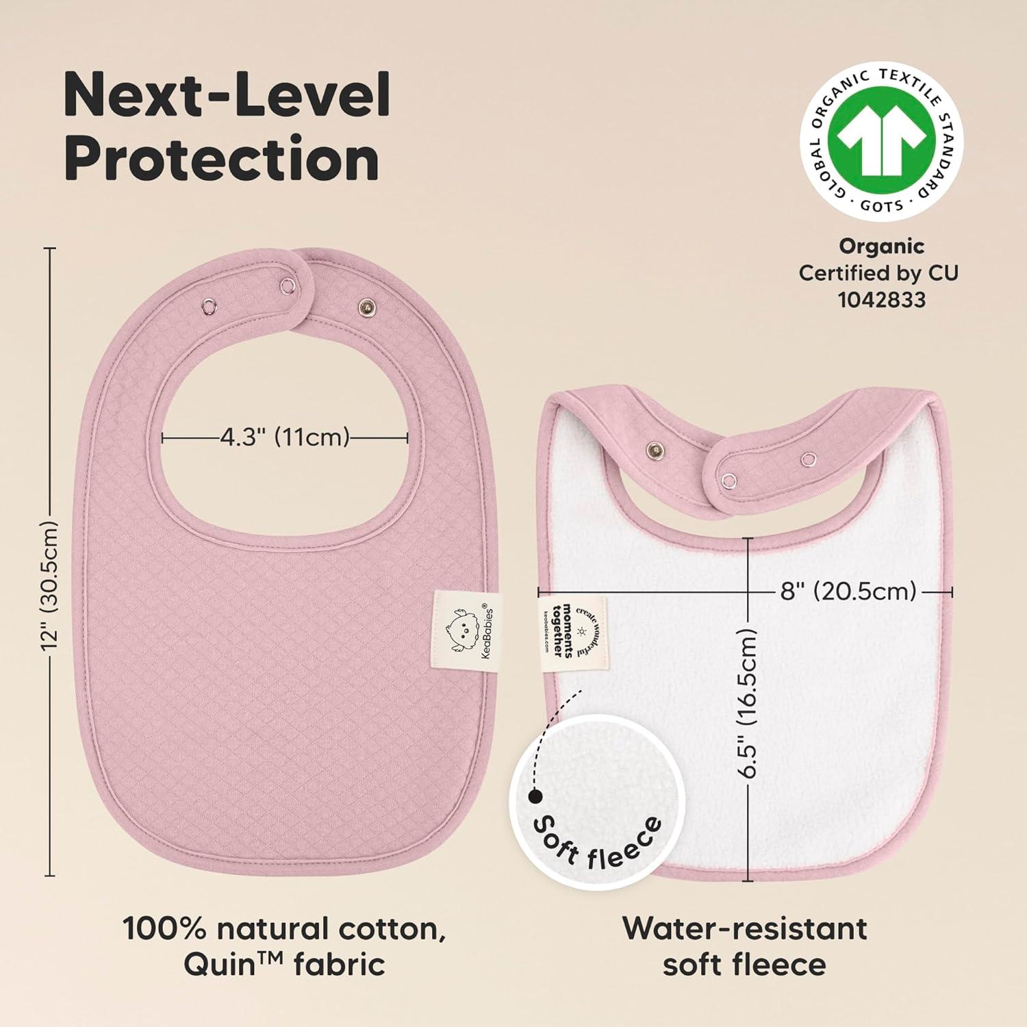 Paquete de 8 Baberos Urban Quin Orgánicos para Bebés Unisex