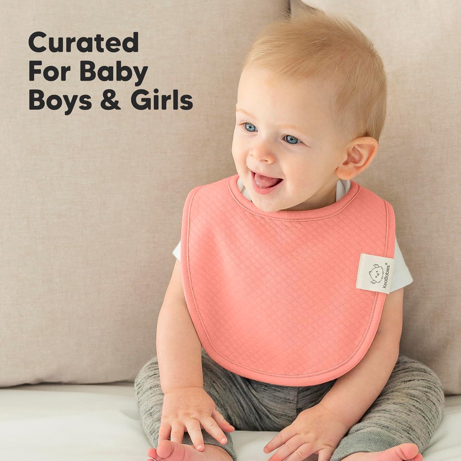 Paquete de 8 Baberos Urban Quin Orgánicos para Bebés Unisex