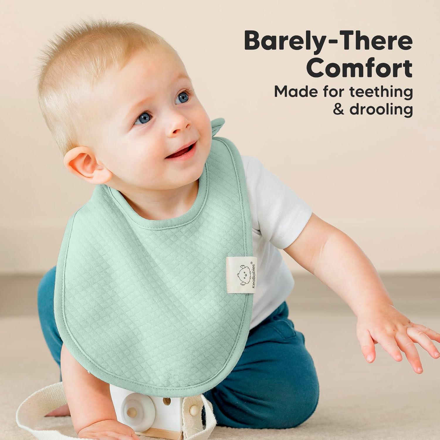 Paquete de 8 Baberos Urban Quin Orgánicos para Bebés Unisex