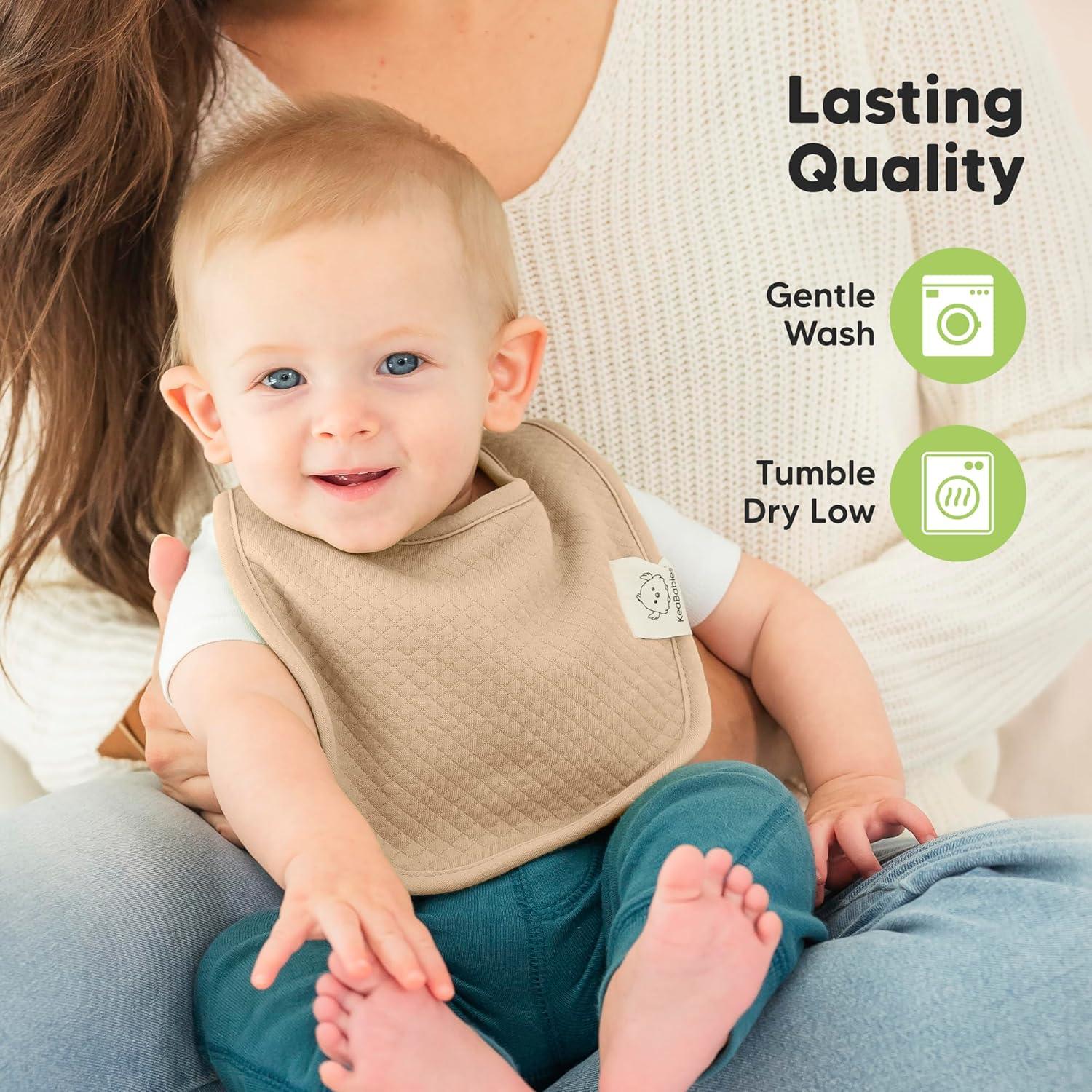 Paquete de 8 Baberos Urban Quin Orgánicos para Bebés Unisex