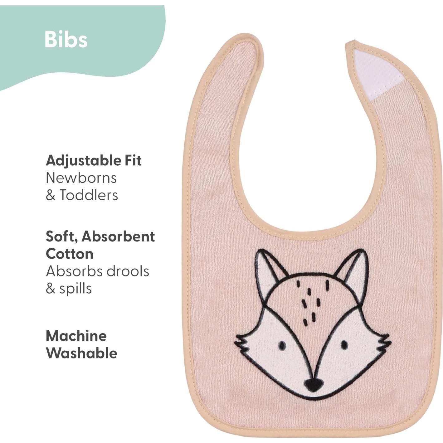 Conjunto de 8 Baberos de Terry The Peanutshell 100% Algodón