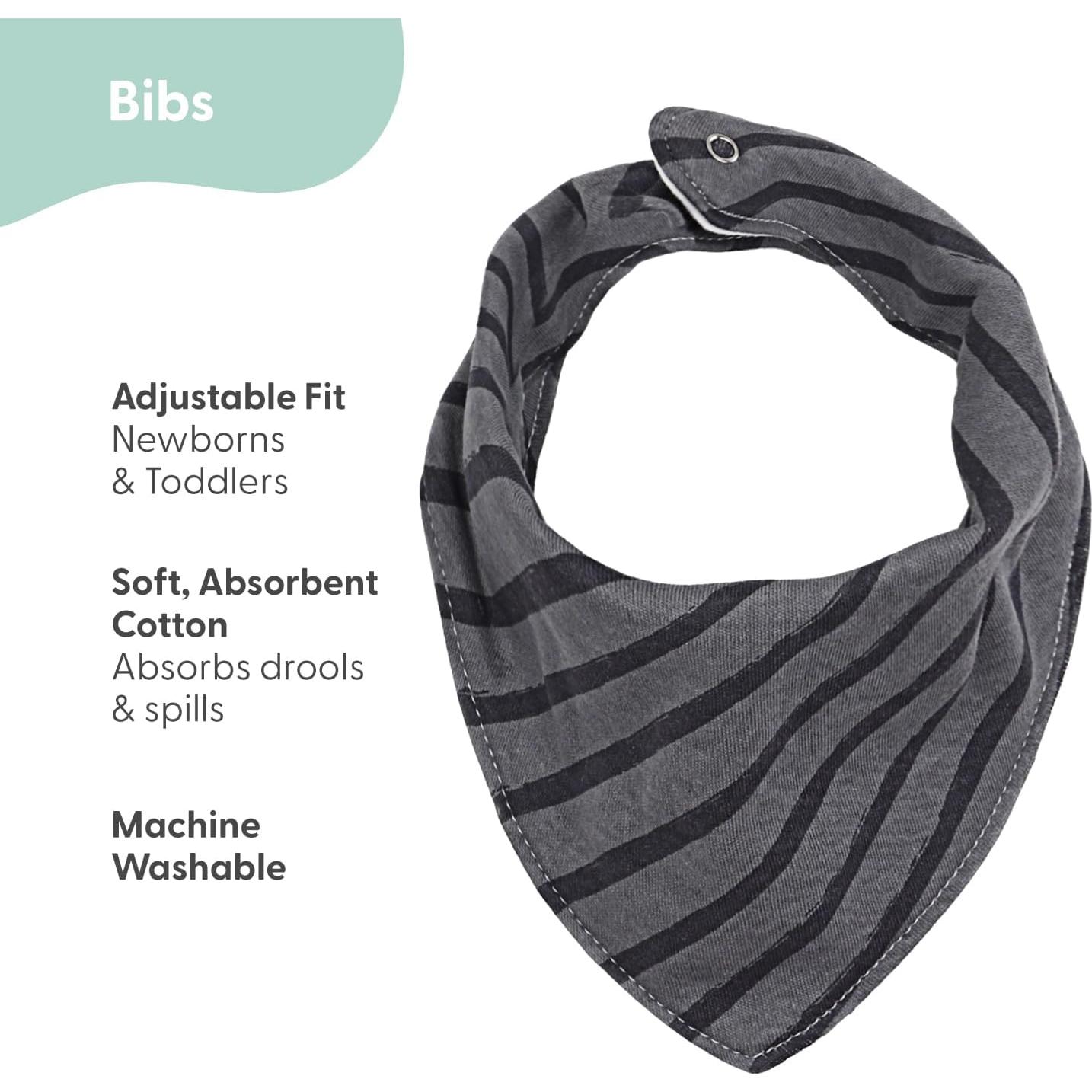 Conjunto de 8 Baberos de Terry The Peanutshell 100% Algodón