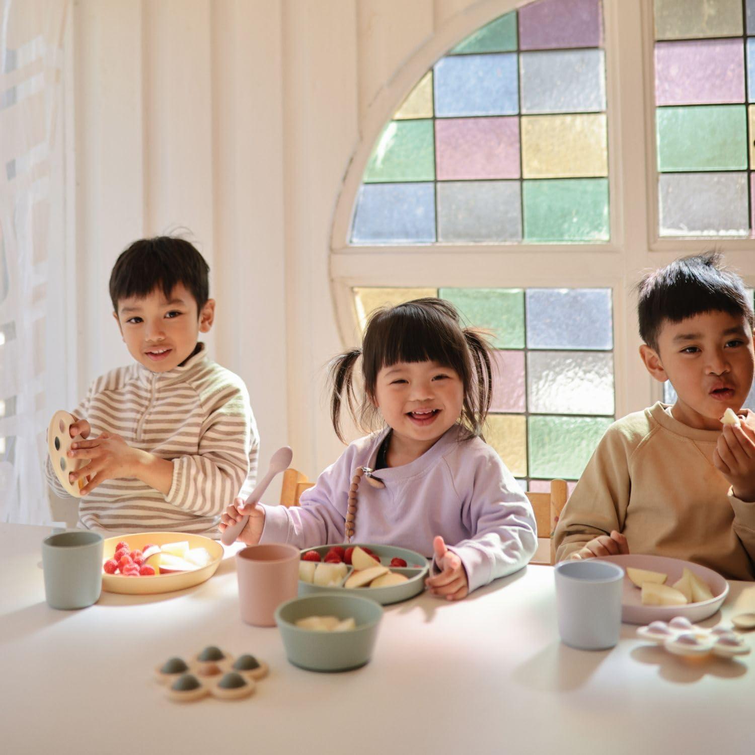 Cucharas de Silicona para Bebés Mushie - 2 Piezas Diente de León