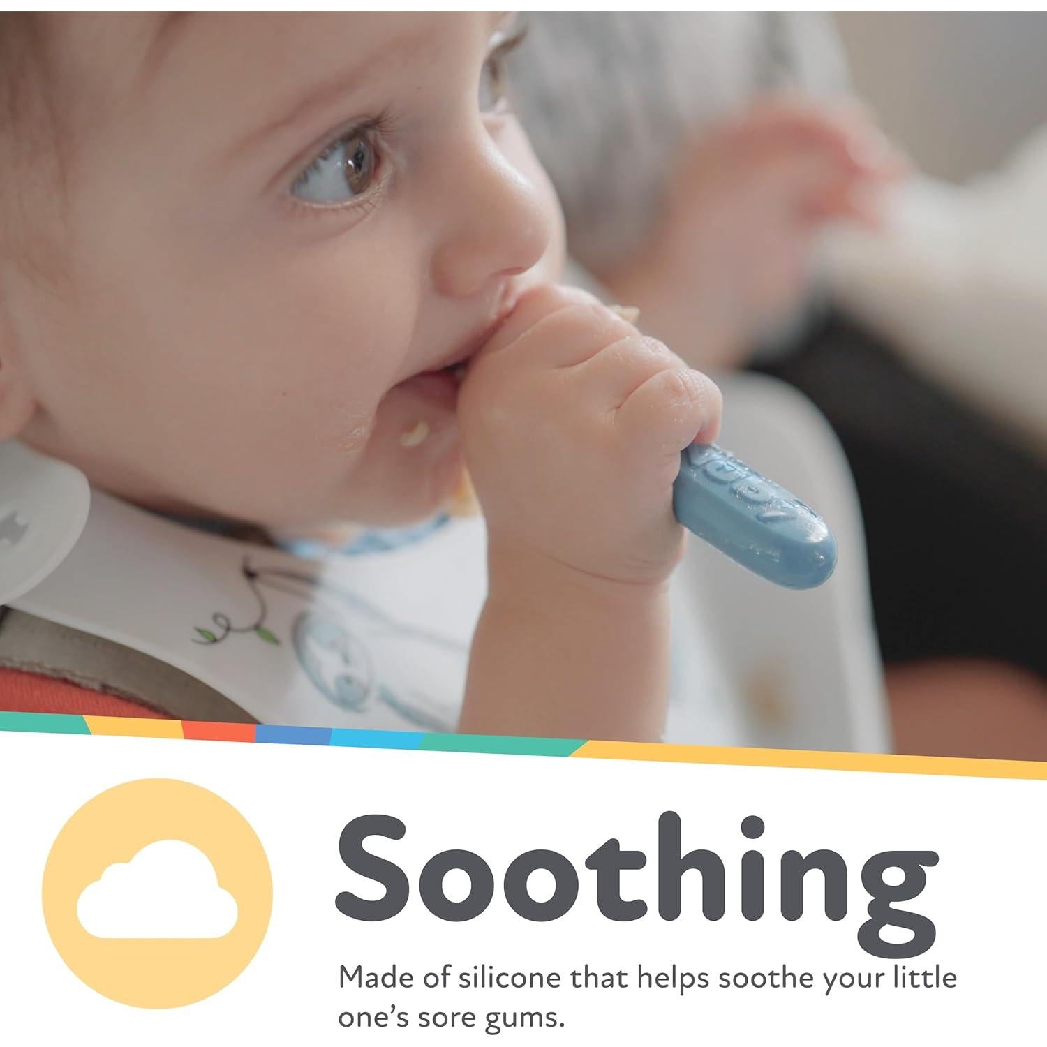 Set de Cucharas para Bebés Nuby 3 Piezas 6+ Meses Silicona