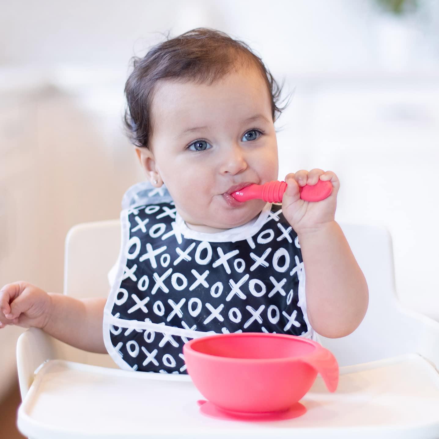 Juego de Cucharas de Silicona Bumkins para Bebés 3 Piezas