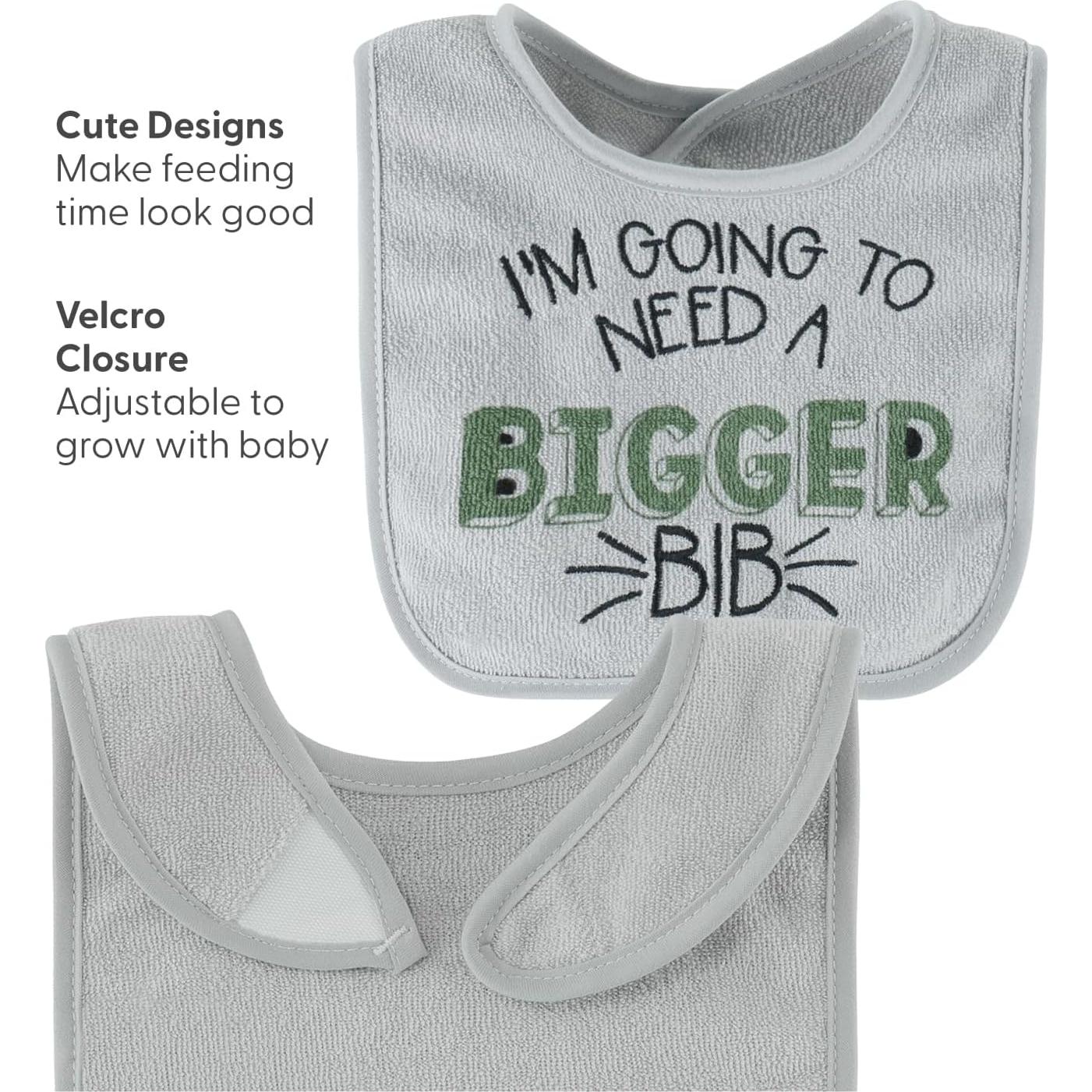 Conjunto de 10 Baberos de Terry The Peanutshell para Bebé