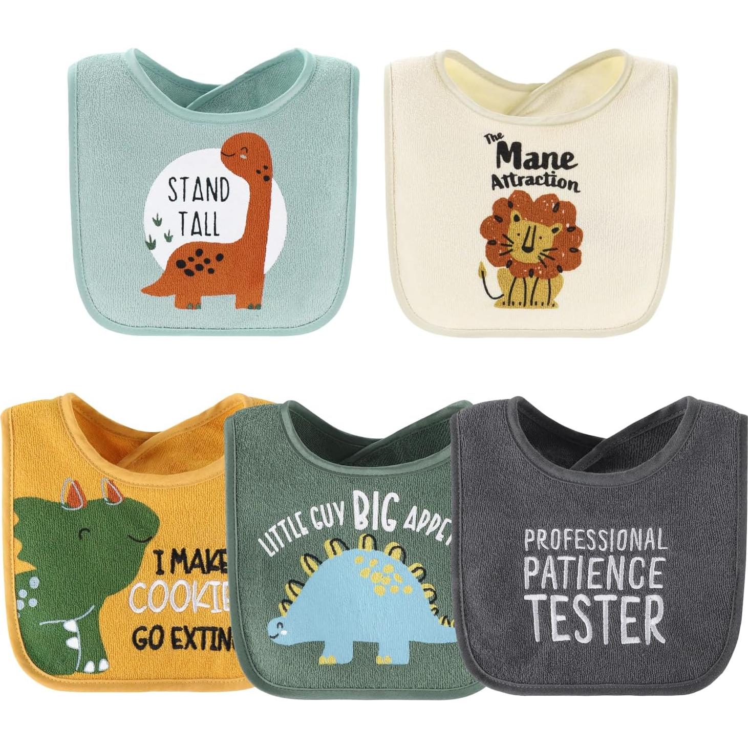 Conjunto de 10 Baberos de Terry The Peanutshell para Bebé