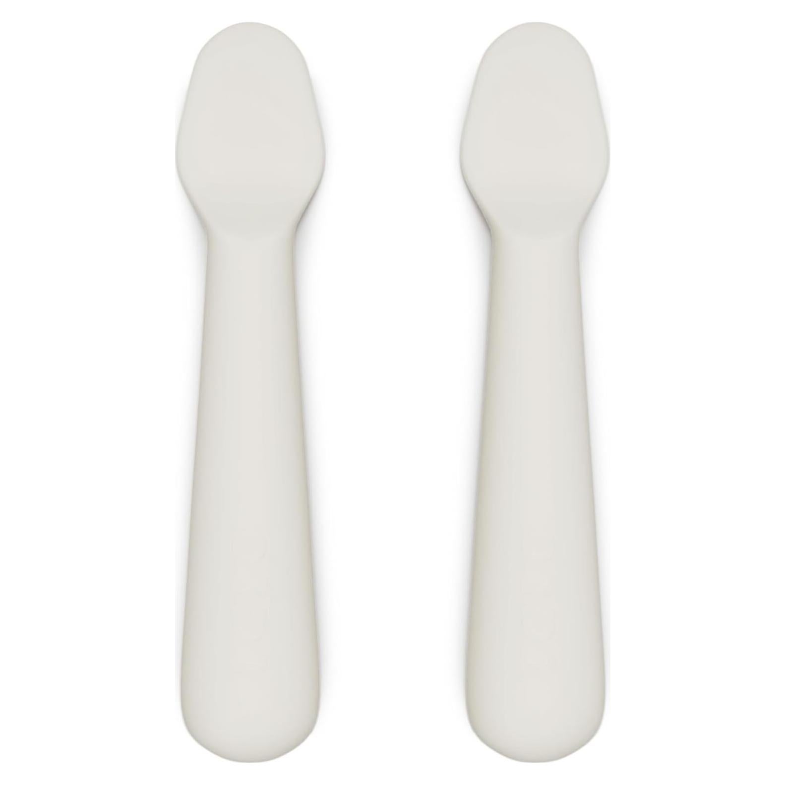 Juego de 2 cucharas pequeñas Lalo de silicona para bebés - Avena